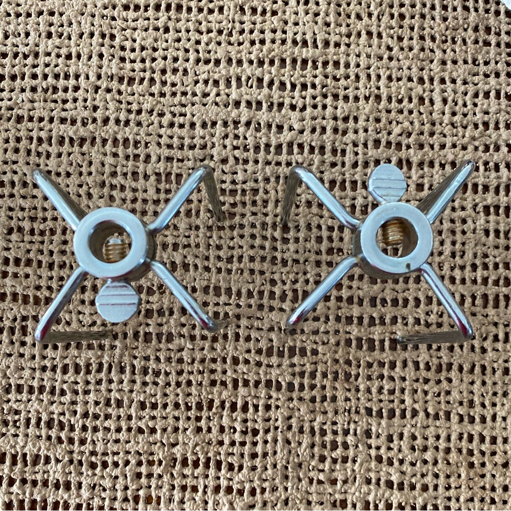 SET OF 2 BROIL ROTISSERIE STAINLESS STEEL BBQ GRILLING FORKS